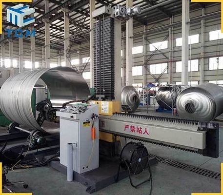3050mm 1 Ton Metal Polishing Equipment Stainless Steel Buffing Tank Shell Mechanical Polisher