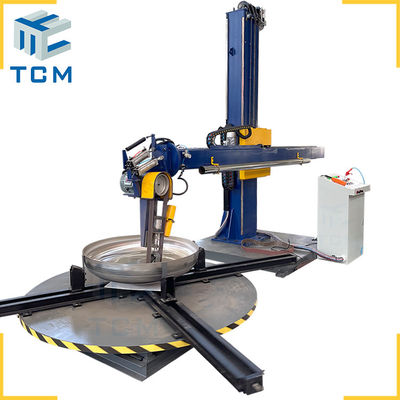 CNC Semi Automatic Dished End Polishing Machine Storage Tanks Metal Polishing Equipment