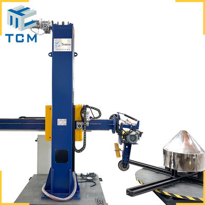 CNC Semi Automatic Dished End Polishing Machine Storage Tanks Metal Polishing Equipment