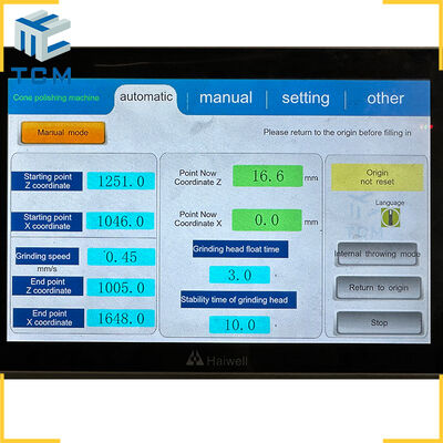 Steel dished head cone hopper surface PLC full automatic polishing machine