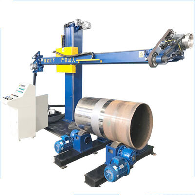 The dual dish head and shell polisher automatic tank Polishing machine from Trancar Industries