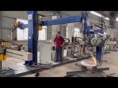 इस्पात पोत सिर टैंक ढक्कन स्वचालित पकवान अंत चमकाने की मशीन